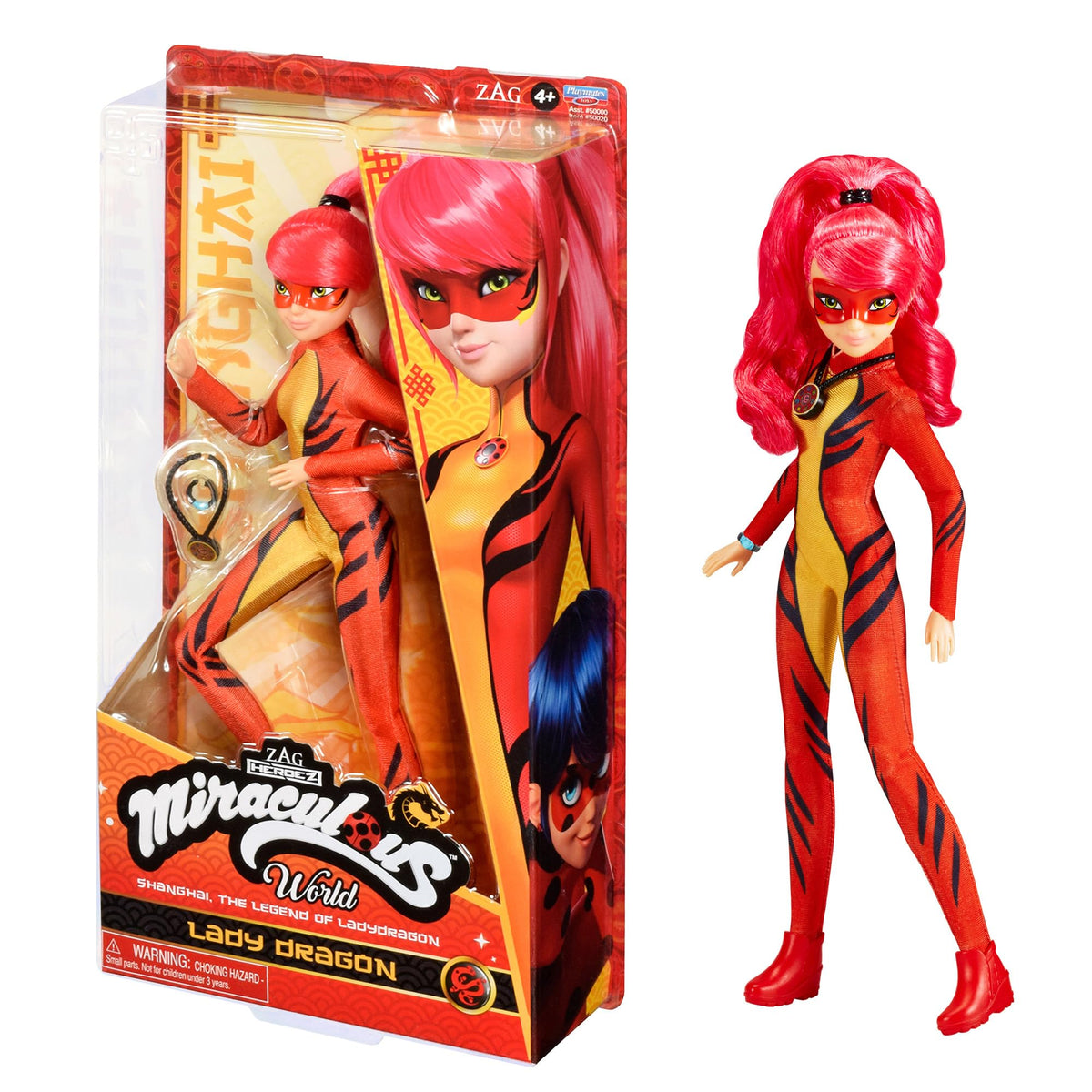 Miraculous Lady Dragon 10.5-inch doll offers imaginative play and display.