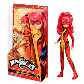 Miraculous Lady Dragon 10.5-inch doll offers imaginative play and display.