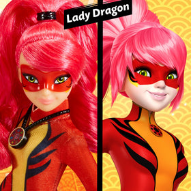 Miraculous Lady Dragon pink hair design sparks bold style and play.