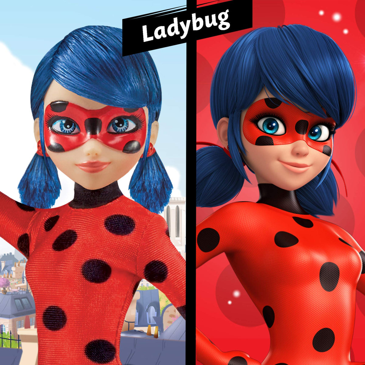 Miraculous Ladybug Doll with yoyo accessory for action-packed play.