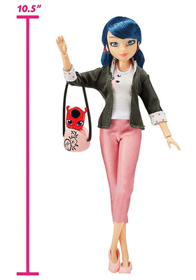 Miraculous Marinette doll with 15 articulation points for dynamic posing and action scenes.