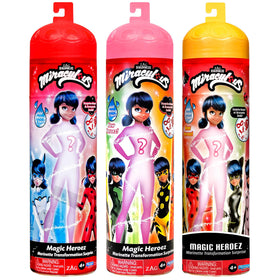 Miraculous Marinette transformation doll with water reveal showing a new hero.
