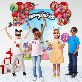 Miraculous masks set for kids' dress-up moments.