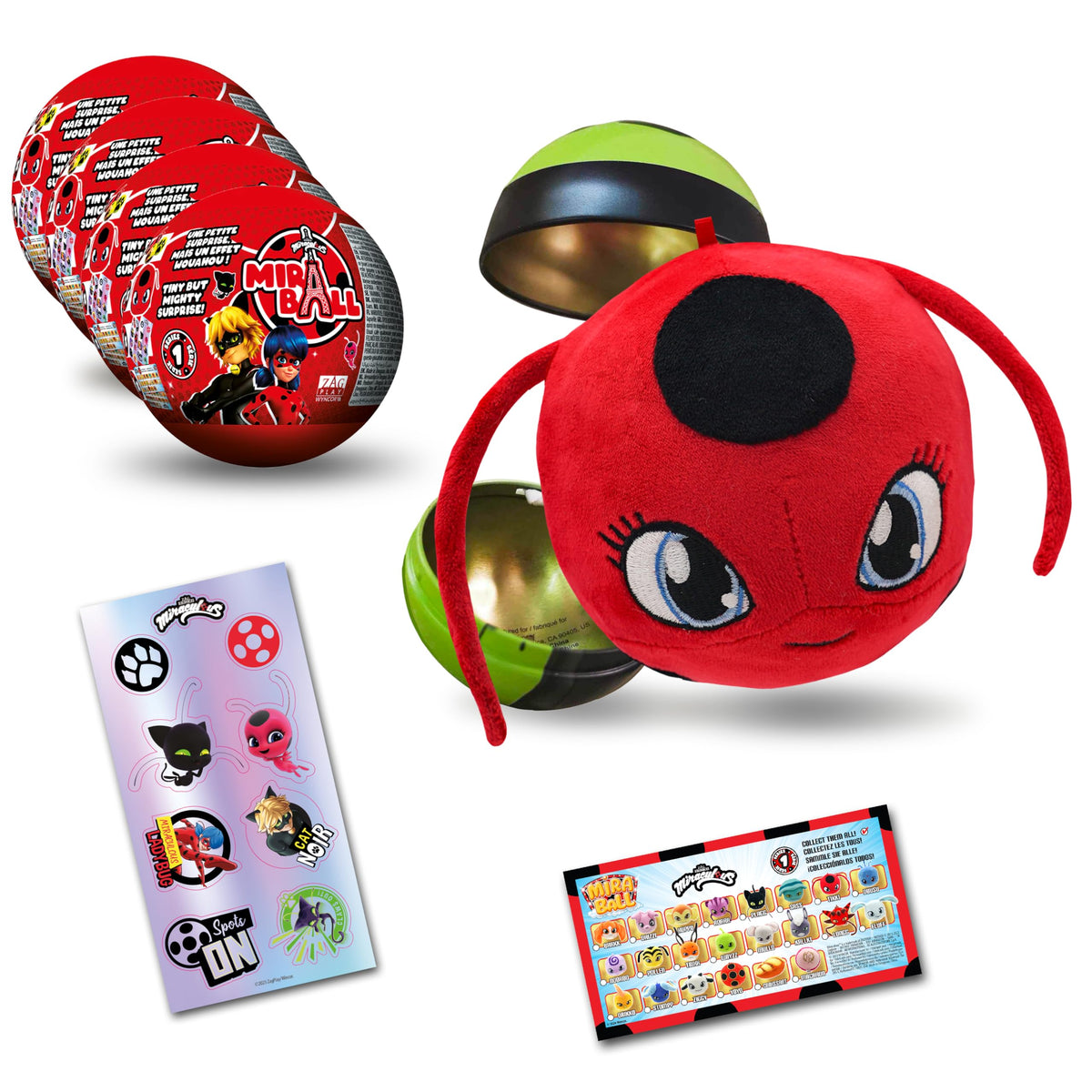 Miraculous MiraBall metal ball stores tiny treasures and showcases a character.