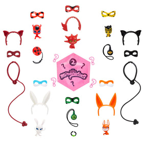 Miraculous pink dissolving packet reveals hidden hero accessories.