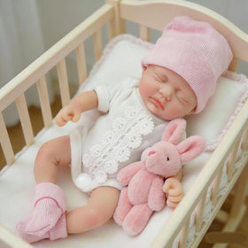 Mire & Mire Reborn 7 inch silicone doll body close up showing lifelike texture for tactile realism