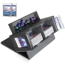 Miroddi MTG deck box with commander display windows for quick reference.