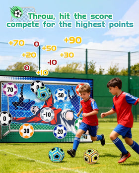 Mirthoza goal mat with scoring zones boosts shooting precision.
