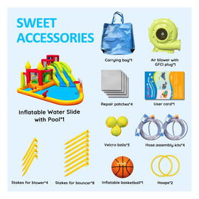 MIRUNAIR carry bag and blower setup enables quick assembly and storage.
