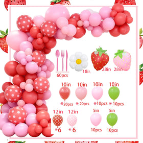 Miruwtog strawberry tableware set for easy hosting