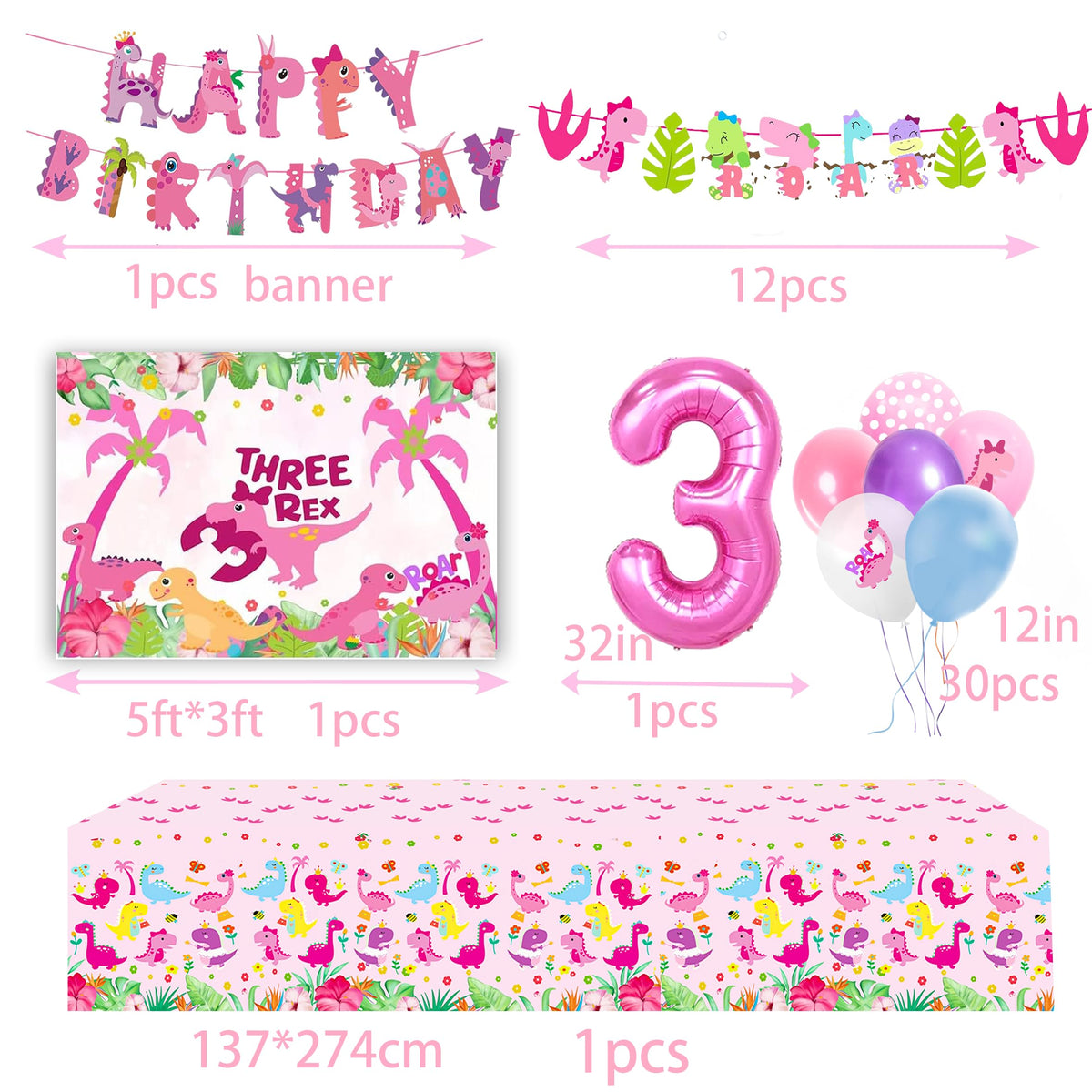 Miruwtog 3rd birthday cake toppers and cupcake toppers for cute accents