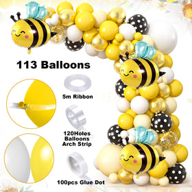 Mishopy bee-theme decor with premium materials for lasting party visuals.