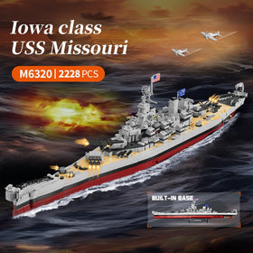 MISINI M6320 bow detail showing authentic USS Missouri styling