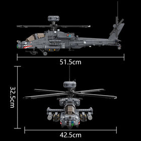 MISINI M8023 AH-64 Apache assembly instructions guide builders