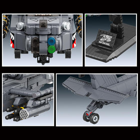 MISINI M8023 AH-64 Apache finished model size conveys presence