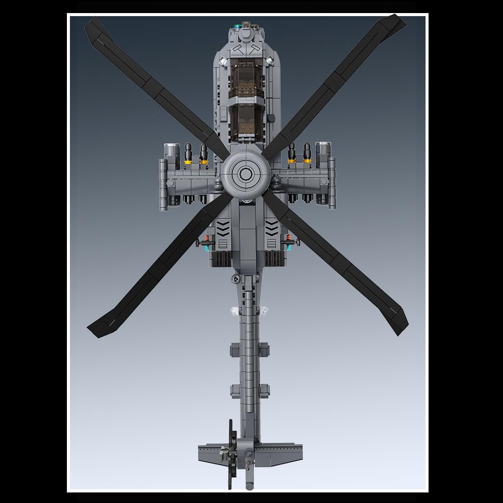 MISINI M8023 AH-64 Apache longbow radar dome stands out in display