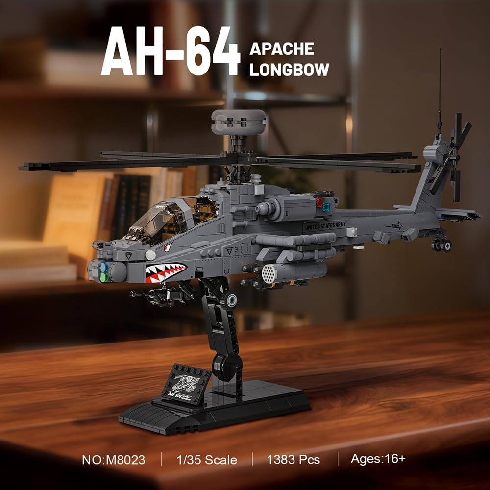 MISINI M8023 AH-64 Apache tail rotor detail for authentic rear view