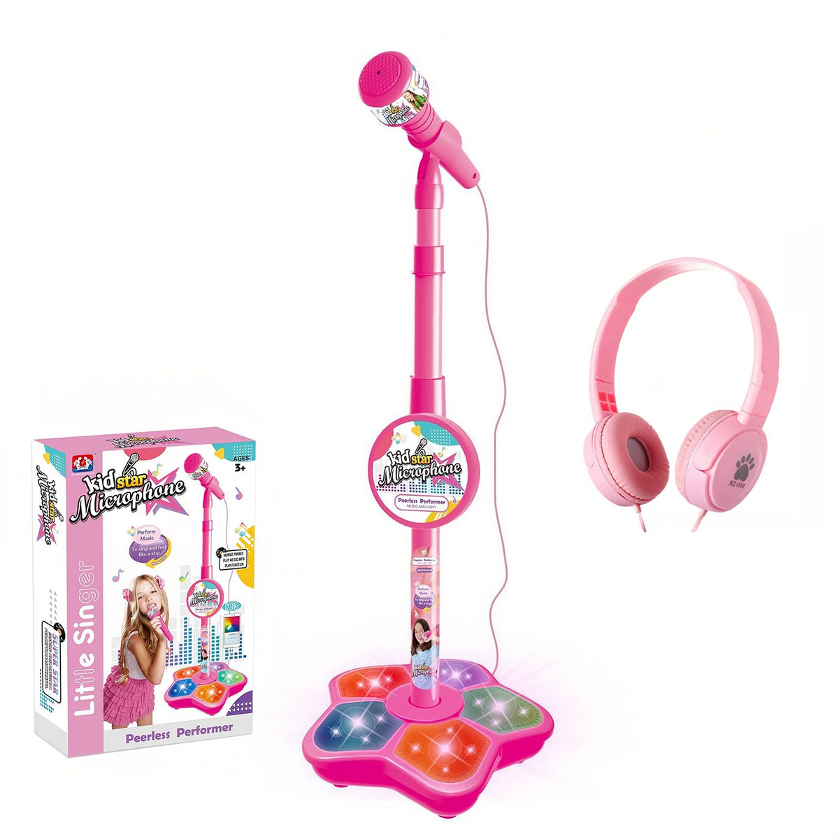 MISS. CHEN 7&7 kids karaoke microphone base light enhances playroom ambiance