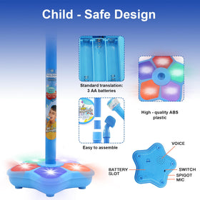 Pink design of MISS. CHEN 7&7 kids karaoke microphone