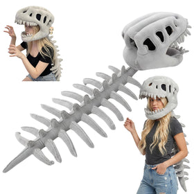 MissYolo dinosaur skeleton costume with a prominent spine for striking Halloween visuals