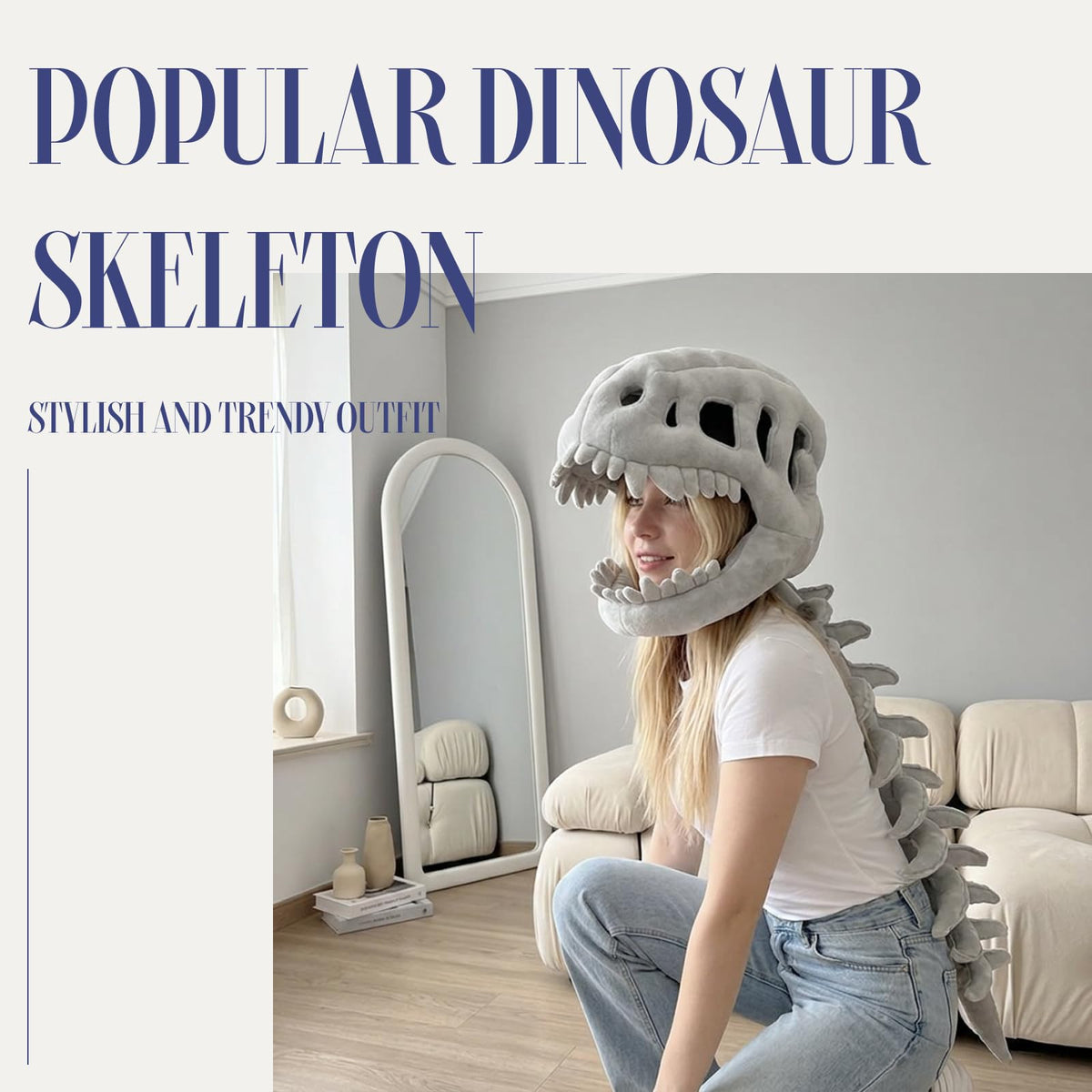 MissYolo plush dinosaur hood costume offers soft comfort and easy wear