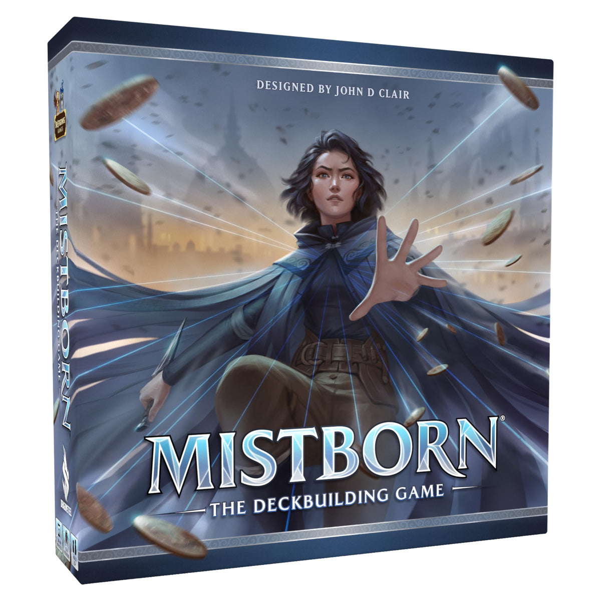Mistborn Deckbuilding Game setup image demonstrates accessible entry for new players.