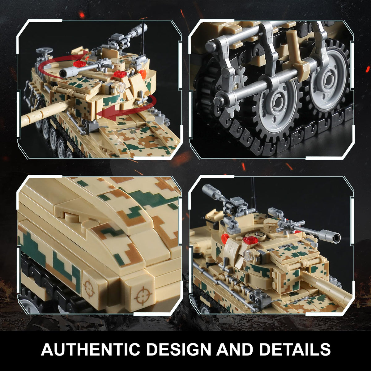MISTBUY camouflage decals add realistic detailing to boost display realism.