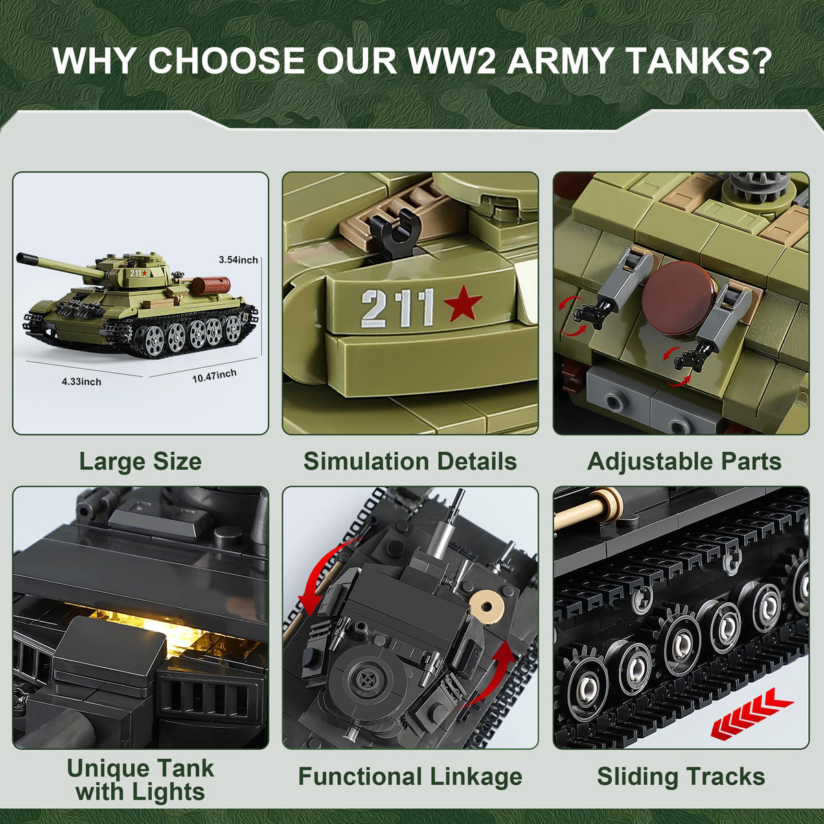 MISTBUY Army toy gift set ideal for collectors and display lovers