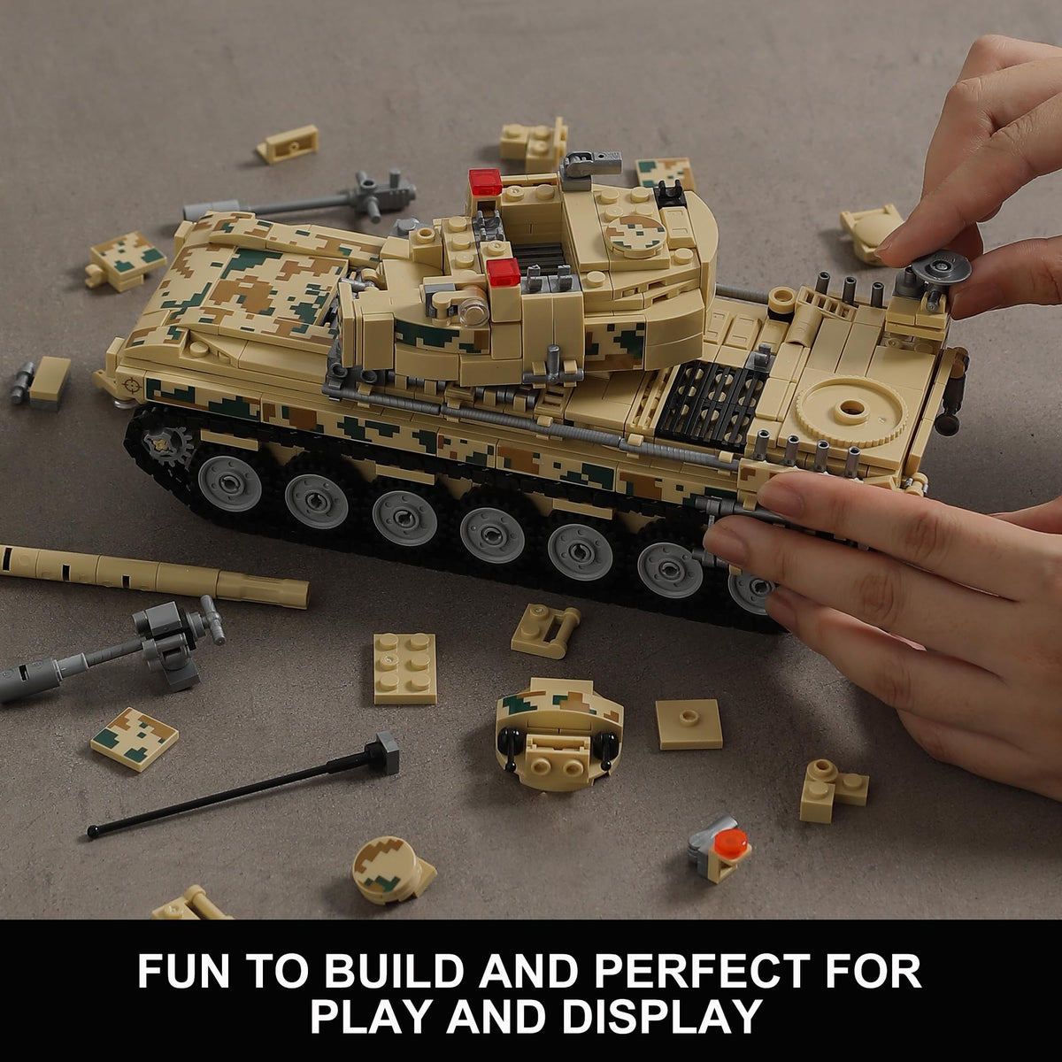 MISTBUY modular bricks compatibility for expanding your existing brick collection.