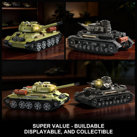 MISTBUY T-34 tank with rotating turret for interactive setup