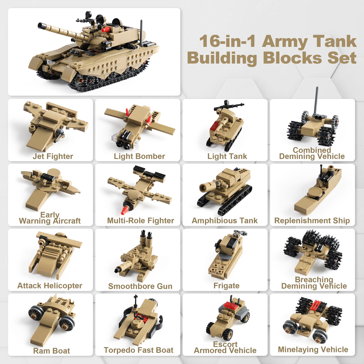 Mistbuy set includes track wheels and weapons to elevate battle-ready models.