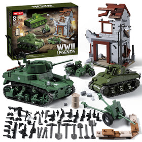 MistBUY WW2 Sherman tank in a diorama for authentic battlefield scenes