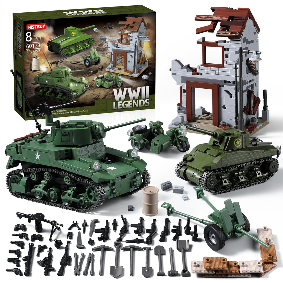MistBUY WW2 Sherman tank in a diorama for authentic battlefield scenes