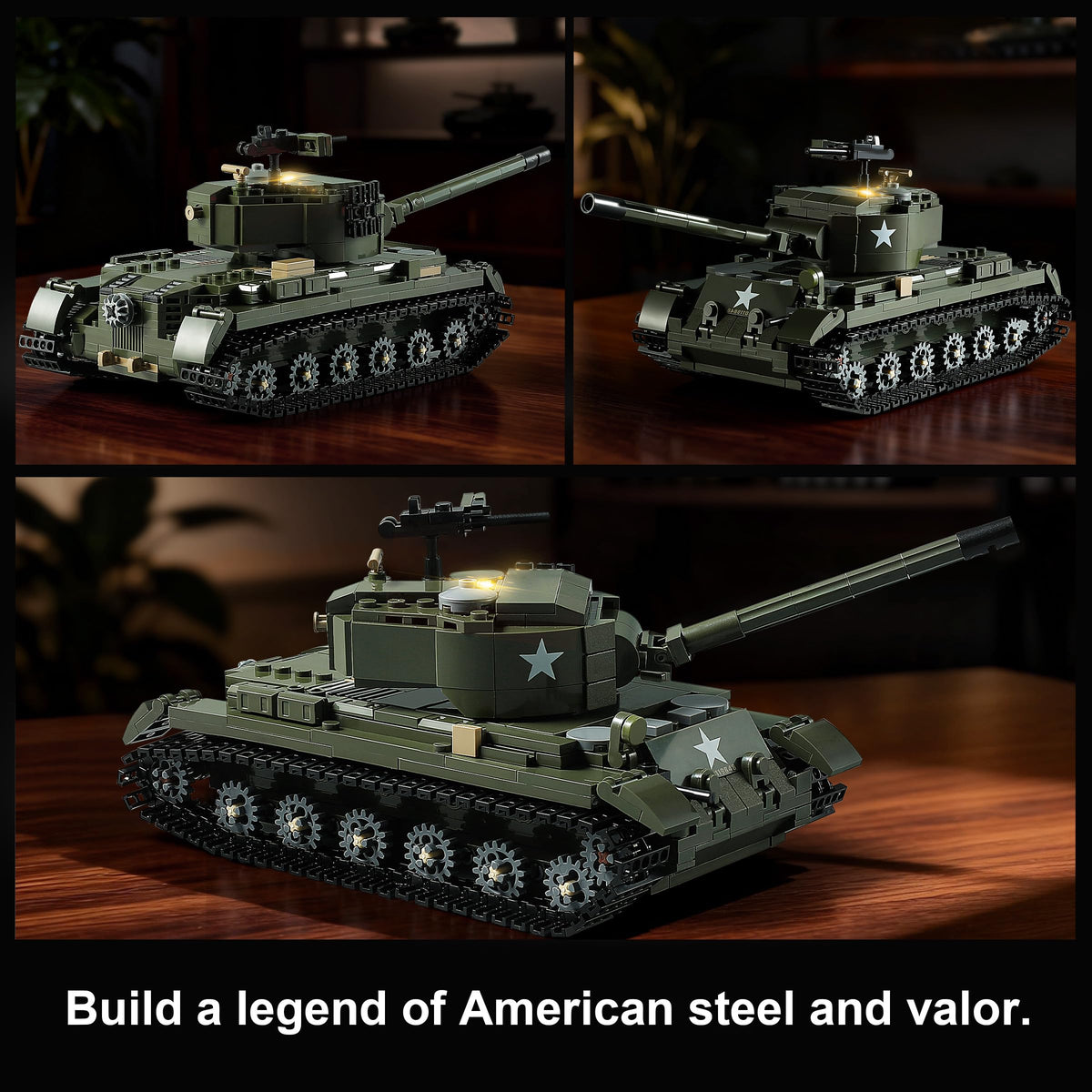 MISTBUY WW2 tank desk-display ideal for collectors