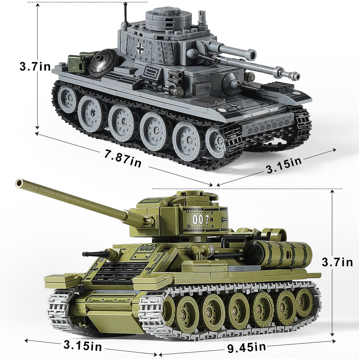 MistBUY WW2 tank models on display for collectors