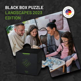 Misu 1000-piece landscape puzzle image highlighting template-free challenge.