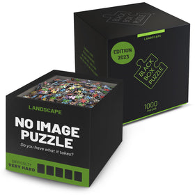 Misu Black Box Puzzle cover—bold landscape scene for family game night.