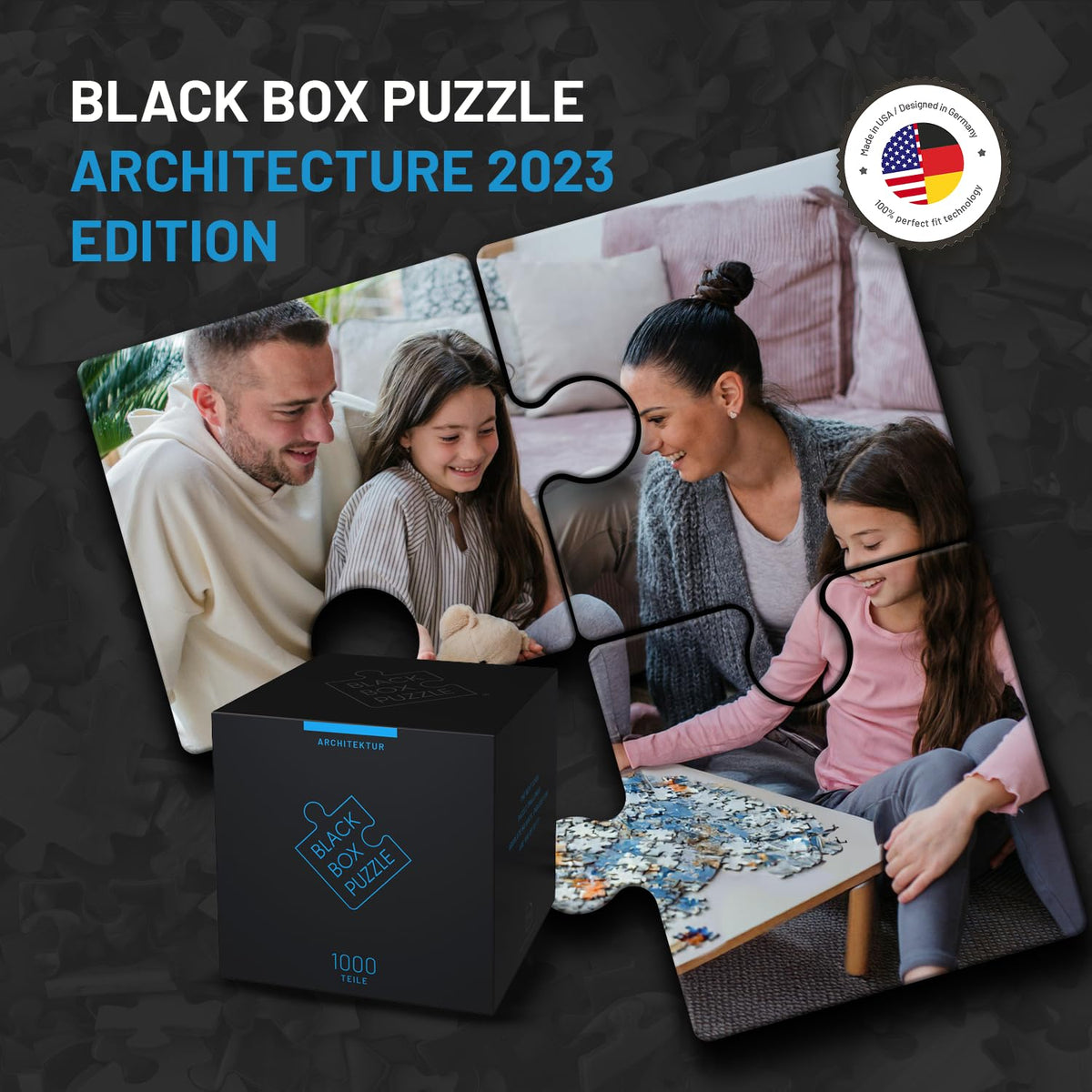 Misu Games template-free puzzle assembly on table for deep concentration
