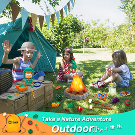MITCIEN camping toys binoculars and safari hat spark outdoor curiosity.