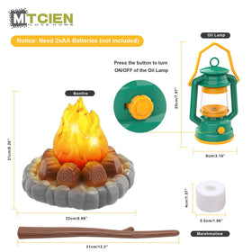 MITCIEN pretend fruits teach recognition during kitchen-style pretend play.