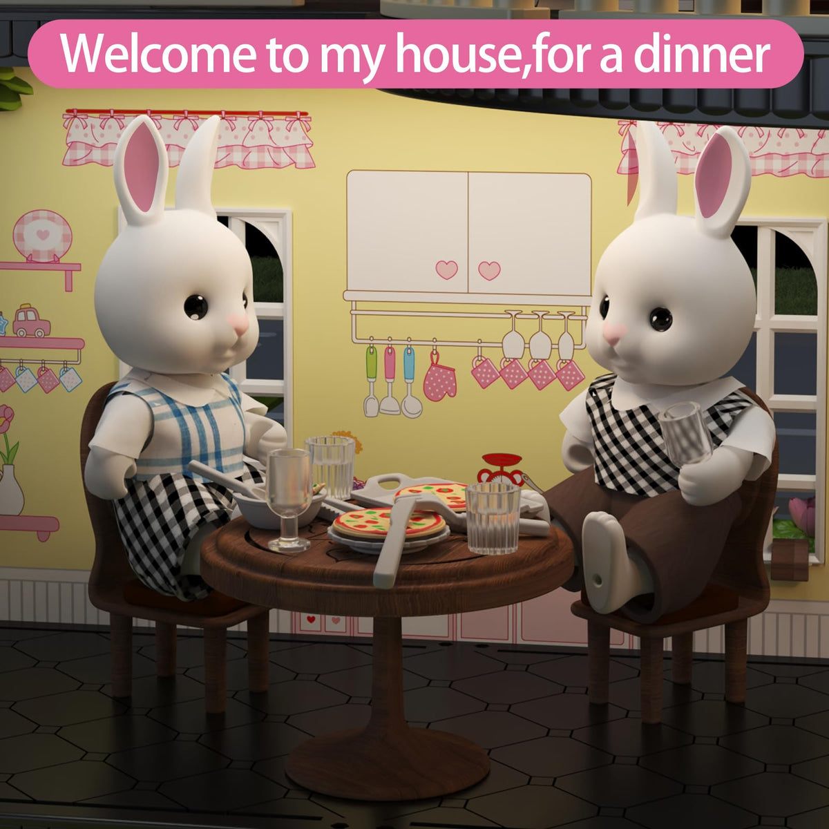 MITCIEN bunny figures for playful family narratives