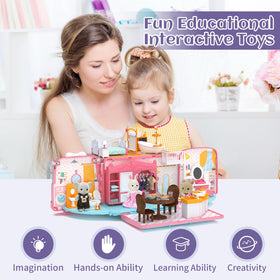 MITCIEN kitchen and bedroom furniture for detailed role-play.
