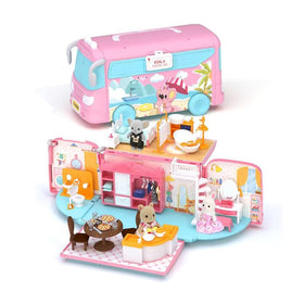 MITCIEN dollhouse portable caravan interior for open-ended pretend play and travel-ready fun.