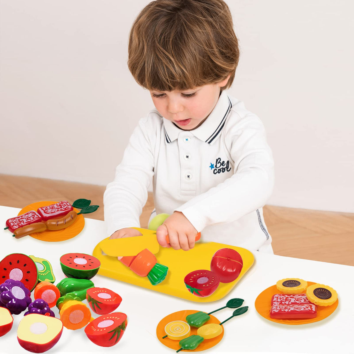 MITCIEN kid camping gear set campfire toy lights up with crackling sounds for immersive pretend play
