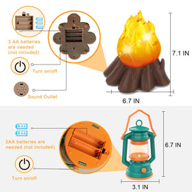 MITCIEN kid camping gear set marshmallows for safe pretend roasting adventures