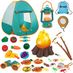 MITCIEN kid camping gear set packaging showing compact design for easy storage and transport