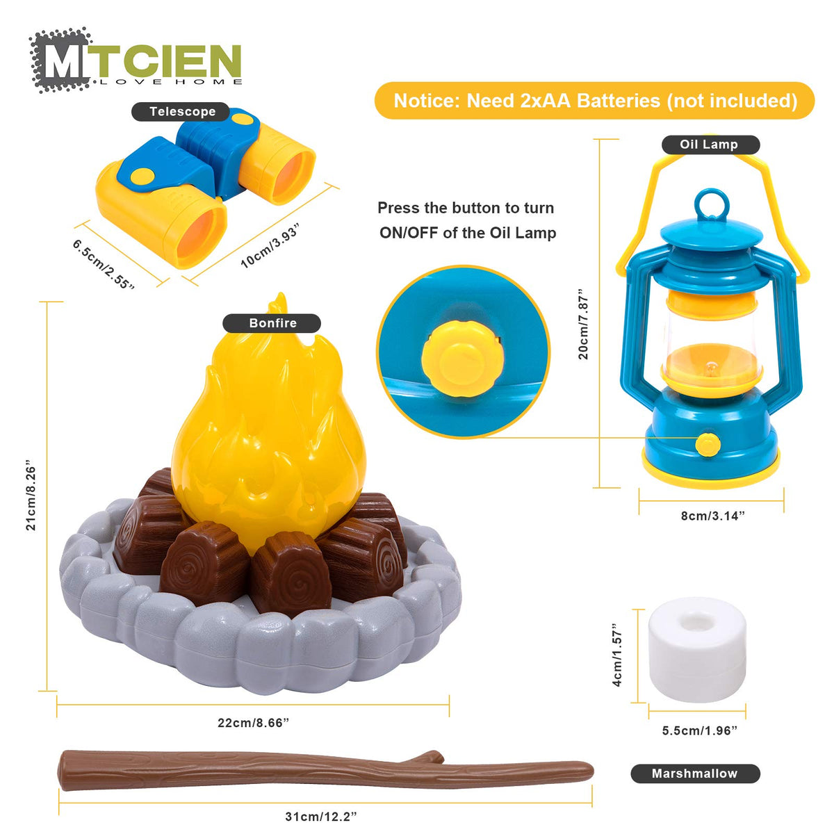 MITCIEN camping tent fruit toys inspire snack-time role play