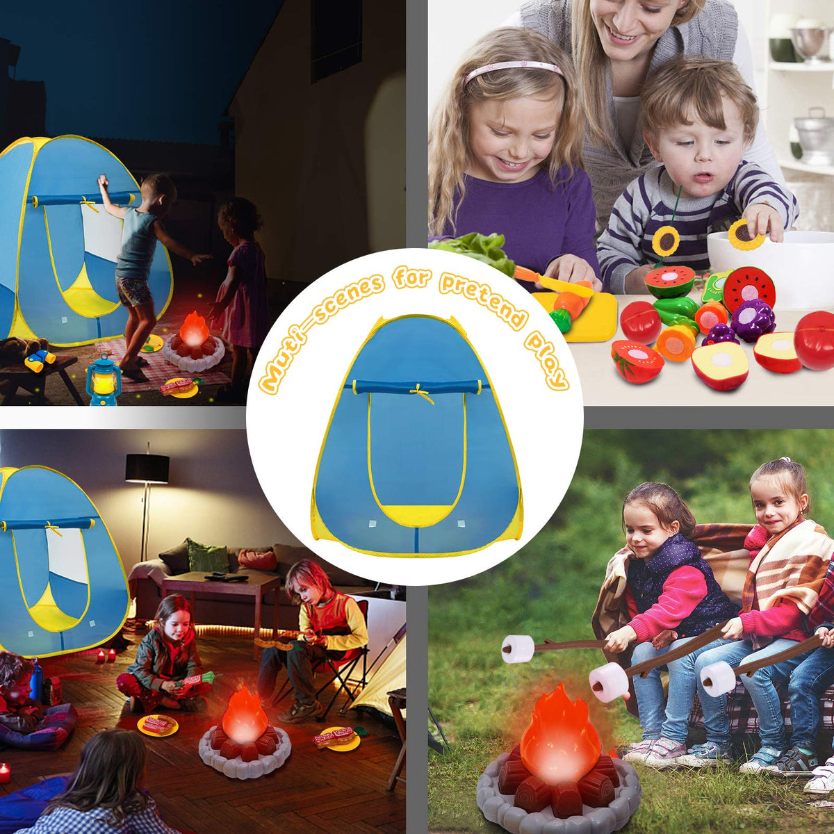 MITCIEN oil lamp toy adds cozy nocturnal ambiance for mini campers