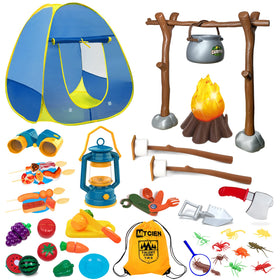 MITCIEN kids camping set play tent, ideal for indoor pretend camping adventures