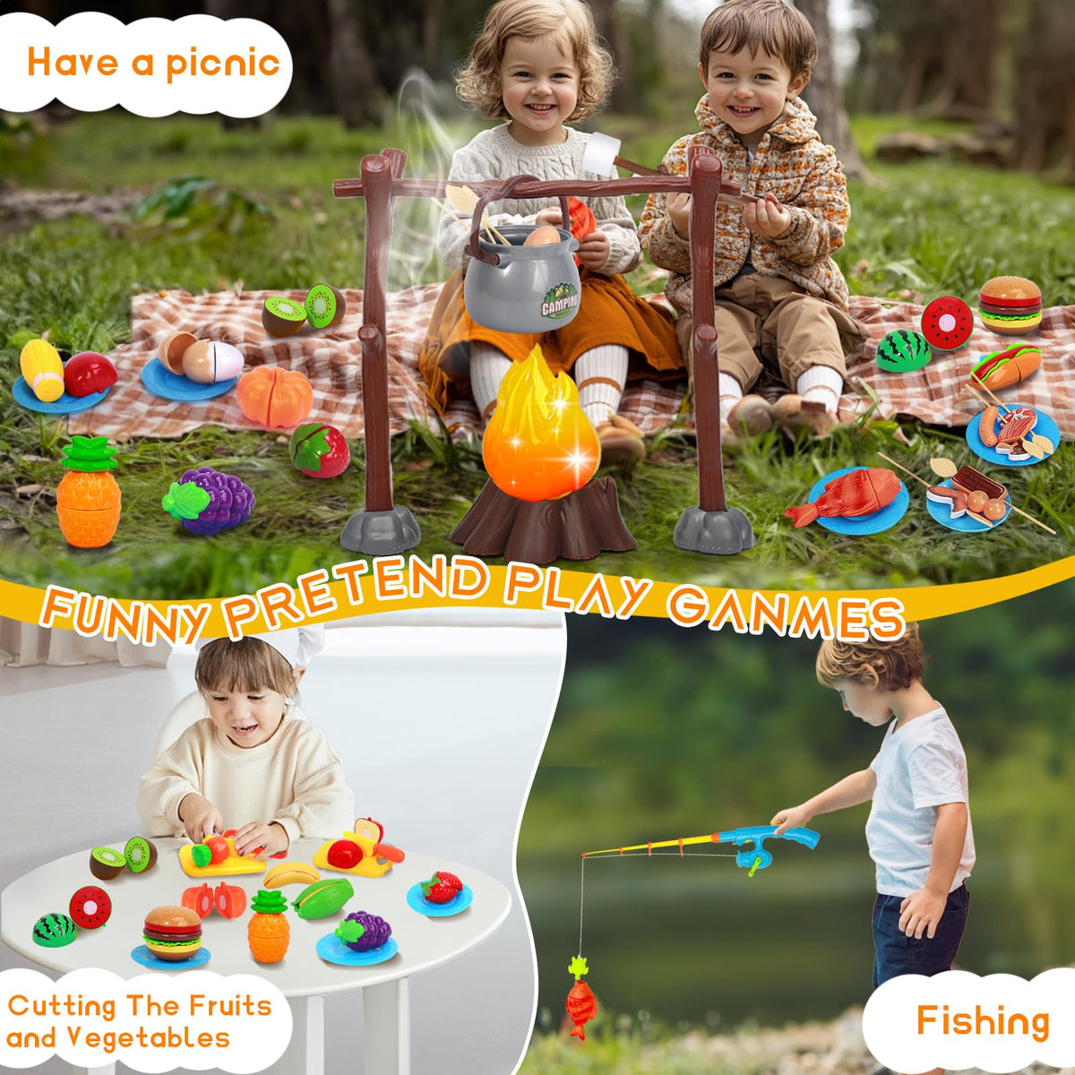 MITCIEN magnetic fishing toy promotes fine motor skills during play